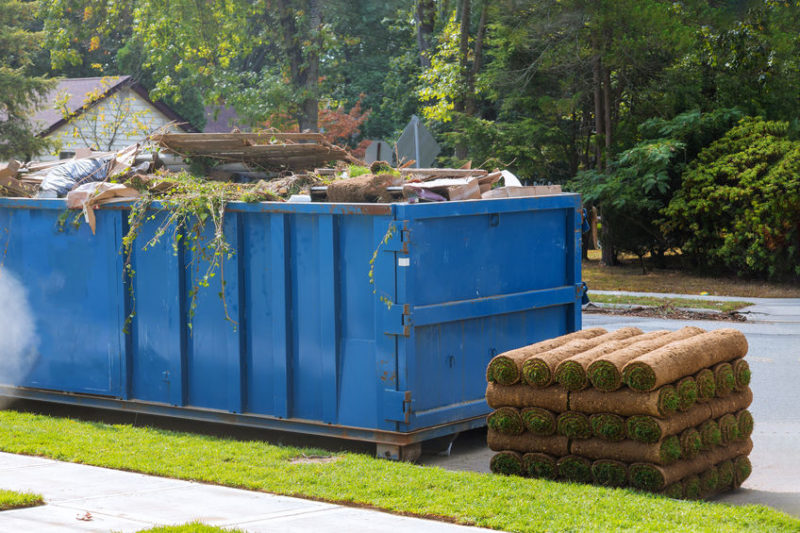 Yard Cleaning dumpster
